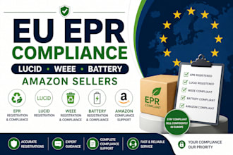 handle epr registration, lucid, weee, battery and amazon compliance in eu