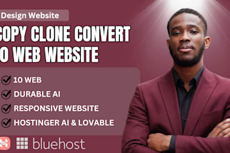 copy clone convert durable ai, 10 web website, hostinger ai, landing page web