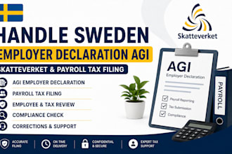 handle sweden employer declaration agi skatteverket and payroll tax filing