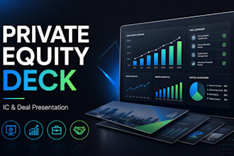 design private equity presentation, investment committee deck and deal deck