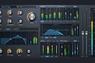 design modern vst plugin UI, audio plugin interface, and daw plugin gui design