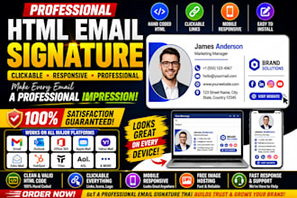 email signature html email signature clickable signature gmail signature outlook