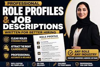 write and draft role profile and job description for hiring