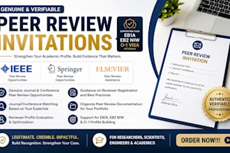 get genuine springer elsevier ieee peer review invite to meet uscis eb1 criteria