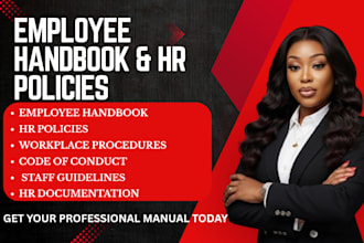 create a professional employee handbook, hr policies and procedures