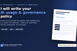 create an ai usage and governance policy document for your business