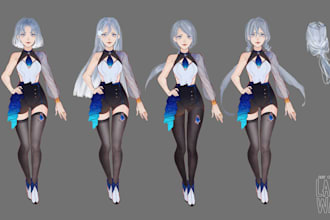 do custom character reference sheets, oc designs, mascot designs and pixel arts