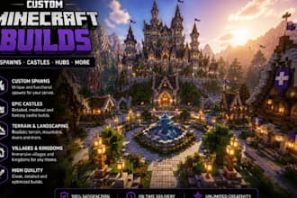 create a custom minecraft map world, terrain, adventure map or survival world
