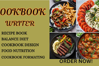do cookbook formatting, recipe book, and cookbook design