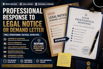 draft a professional response to your legal notice or demand letter