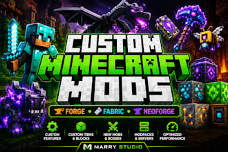 create a custom minecraft mod for forge, fabric or neoforge