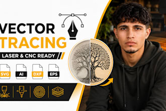laser engraving vector tracing, convert image to svg, cnc engraving files