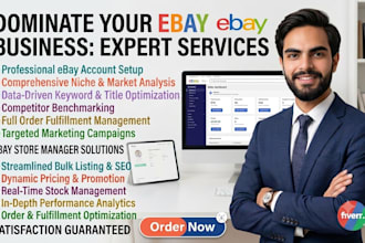 be your expert ebay store manager to boost sales
