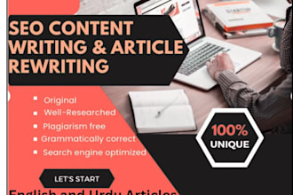 be your professional urdu content writer and article writer