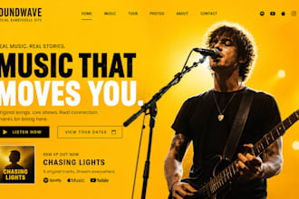 bandzoogle store, design bandzoogle website, bandzoogle page, merch store, epk