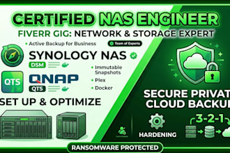 setup synology nas qnap private cloud backup server