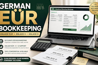 prepare german eur bookkeeping for anlage eur, anlage s and anlage g