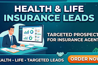 generate health insurance and life insurance leads