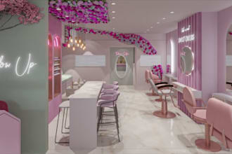 design stunning 3d barber shop layouts and luxury spa interiors