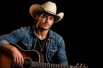 write and sing custom country song with acoustic guitar male country song vocals
