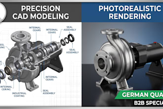 do 3d industrial product design and cad rendering