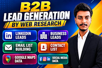 do b2b lead generation by web research