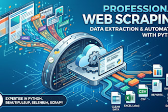 web scraping, data extraction, and python web scraper script