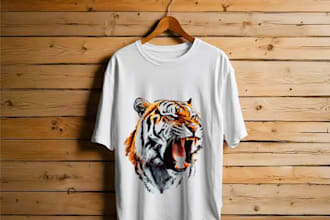 do professional minimalist t shirt design and mockup