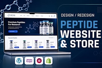 build fda compliant peptide website, research peptide store