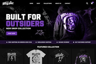 design y2k website streetwear website y2k clothing store clothing brand website