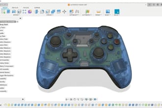 create 3d product models and cad parts in fusion 360