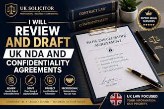 review and draft nda and confidentiality agreements