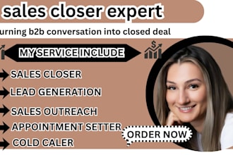 be your salesperson cold caller appointment setter sales representative