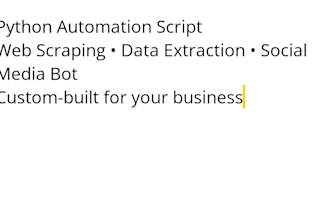 build a custom automation script with python
