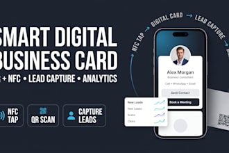 make a smart digital business card with qr nfc lead capture and analytics