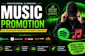 do spotify music promotion, apple music promotion and organic growth