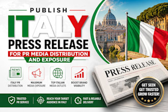publish italy press release for PR media distribution and exposure