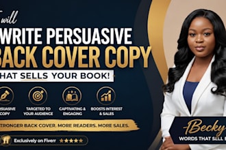 write persuasive back cover copy for self published authors