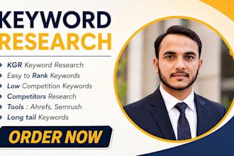do keyword research, competitor research and topical map for SEO
