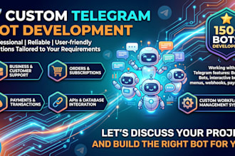 create a professional telegram bot