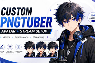 create custom pngtuber avatar with vtube studio setup for streaming