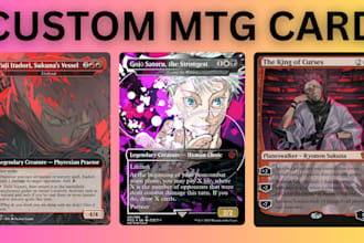 design custom mtg card anime mtg alters tokens tcg card game magic the gathering