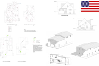 create blueprint permit drawings for home addition renovation garage porch stamp