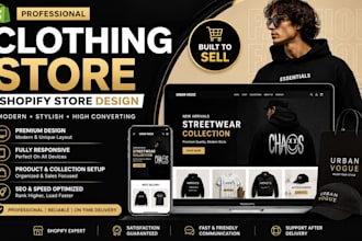 design shopify clothing store fashion website clothing brand store
