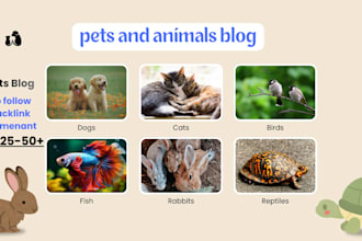 provide pets and animal guest blog on high da40 with backlink