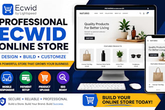 design and build a professional ecwid online store