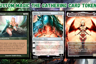 design custom mtg card magic the gathering alter art tcg board game fantasy art