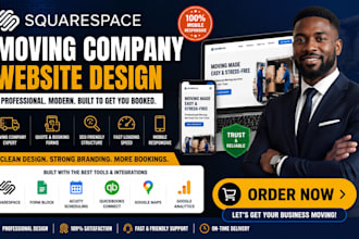 build moving company website squarespace website