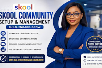 set up, manage, and grow your skool community professionally