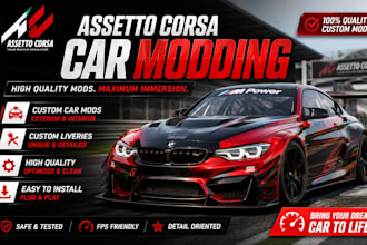 create custom skins and liveries for assetto corsa